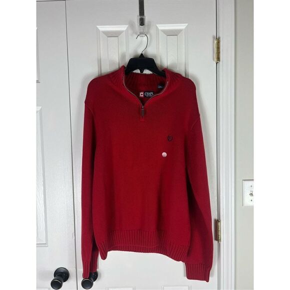 NWT Chaps Mens Red Sweater Size XL - Picture 1 of 3